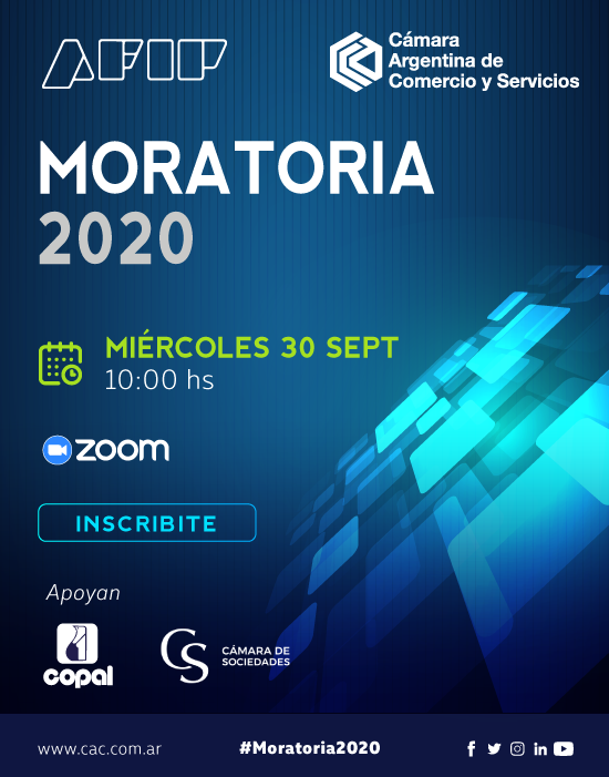 Cámara Argentina de Comercio y Servicios | ACTIVIDAD | VIDEOCONFERENCIA  MORATORIA 2020